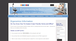 Desktop Screenshot of ergonomics-info.com